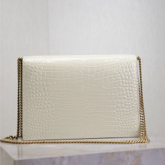 YSL Cassandra Medium Alligator Pattern Chain Bag