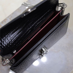 YSL Cassandra Medium Alligator Pattern Chain Bag