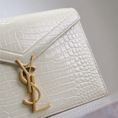 YSL Cassandra Medium Alligator Pattern Chain Bag