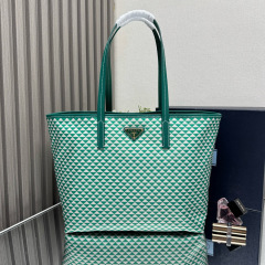 PRADA Tessuto Triangulum Tote Bag
