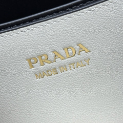 Prada Buckle small leather handbag with belt