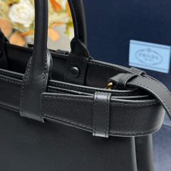 Prada Buckle small leather handbag with belt
