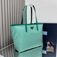 PRADA Tessuto Triangulum Tote Bag