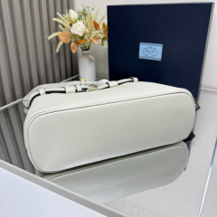 Prada Buckle small leather handbag with belt