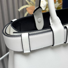 Prada Buckle small leather handbag with belt