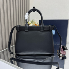 Prada Buckle small leather handbag with belt