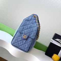 CHANEL Denim Hobo Bag