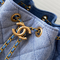 CHANEL Denim Hobo Bag