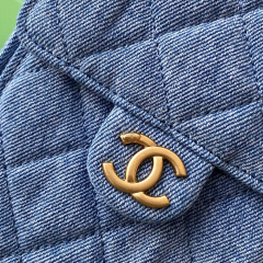 CHANEL Denim Hobo Bag