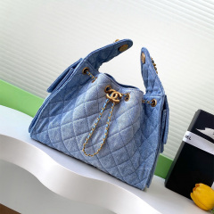 CHANEL Denim Hobo Bag
