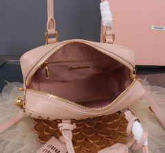 MIU MIU Arcadie Matelassé Nappa Leather Bag