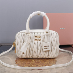 MIU MIU Arcadie Matelassé Nappa Leather Bag