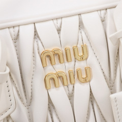 MIU MIU Arcadie Matelassé Nappa Leather Bag