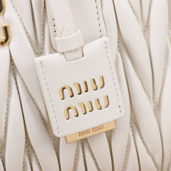 MIU MIU Arcadie Matelassé Nappa Leather Bag