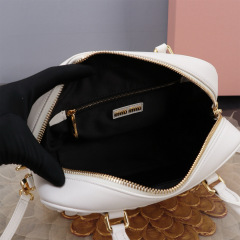 MIU MIU Arcadie Matelassé Nappa Leather Bag
