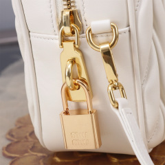 MIU MIU Arcadie Matelassé Nappa Leather Bag