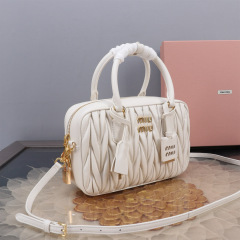 MIU MIU Arcadie Matelassé Nappa Leather Bag
