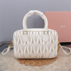 MIU MIU Arcadie Matelassé Nappa Leather Bag