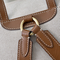 MIU MIU Canvas and Leather Backpack