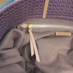 MIU MIU Raffia-effect Woven Tote Bag