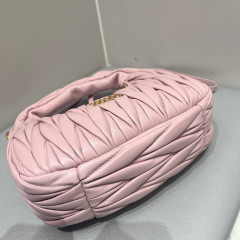 MIU MIU Wander Matelassé Nappa Leather Hobo Bag