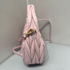 MIU MIU Wander Matelassé Nappa Leather Hobo Bag