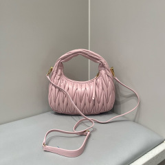 MIU MIU Wander Matelassé Nappa Leather Hobo Bag