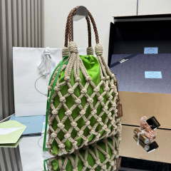 Prada Noué medium cotton macramé bag