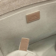 CHLOÉ LARGE TOTE BAG IN LINEN