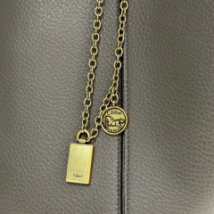 LARGE CHLOÉ SPIN TOTE BAG IN GRAINED LEATHER