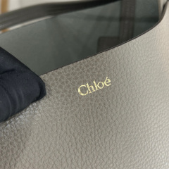 LARGE CHLOÉ SPIN TOTE BAG IN GRAINED LEATHER