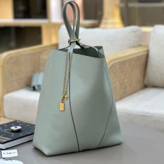 LARGE CHLOÉ SPIN TOTE BAG IN GRAINED LEATHER