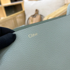 LARGE CHLOÉ SPIN TOTE BAG IN GRAINED LEATHER