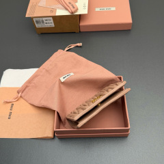 MIU MIU Small matelassé nappa leather wallet