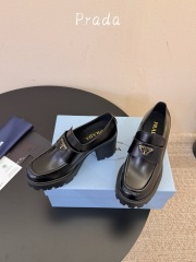 PRADA Thick soled loafers with thick heels (8.5cm)