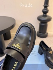 PRADA Thick soled loafers with thick heels (8.5cm)