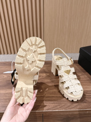 PRADA Weaving Roman Thick soled Sandals (9cm)