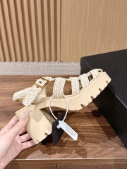 PRADA Weaving Roman Thick soled Sandals (9cm)