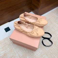 Miu Miu Down-proof fabric ballerinas