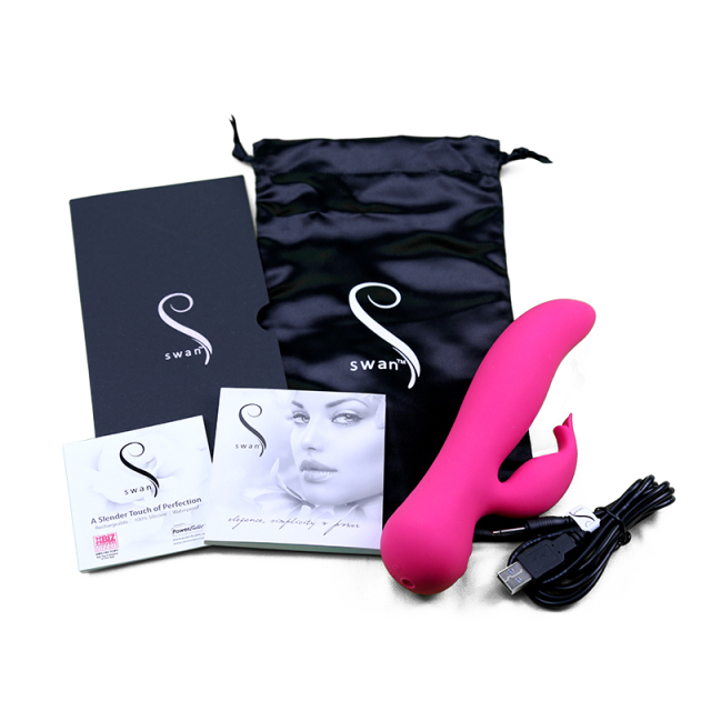 Luxury Blossom Swan Vibrator Sex Toy for Women with 3 Speeds 4 Patterns for Clits and G-Spot Stimulation
