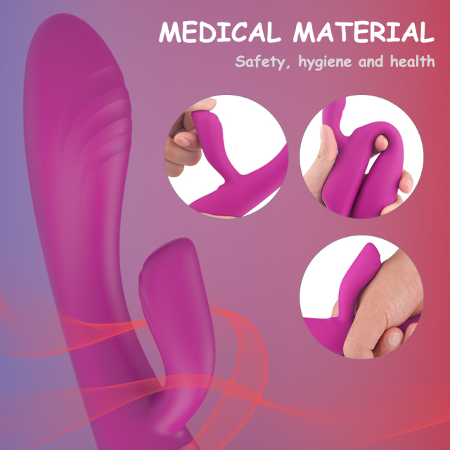 Dual Vibrator with 9 Speed Vibration for Women Masturbation Clitoris and G Spot Stimulation Massager