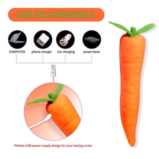 Veggie Carrot Vibrator Sex Products G-spot Vaginal Stimulator Female Masturbator Nipple Clitoral Massager Erotic Sex Toys for Women
