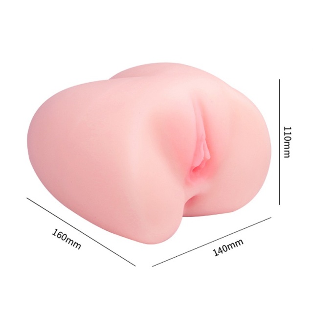 1.36KG(3LBS) Realistic Pocket Pussy With Tits 2 in 1 Lifelike Vagina and Anal Stroker Male.