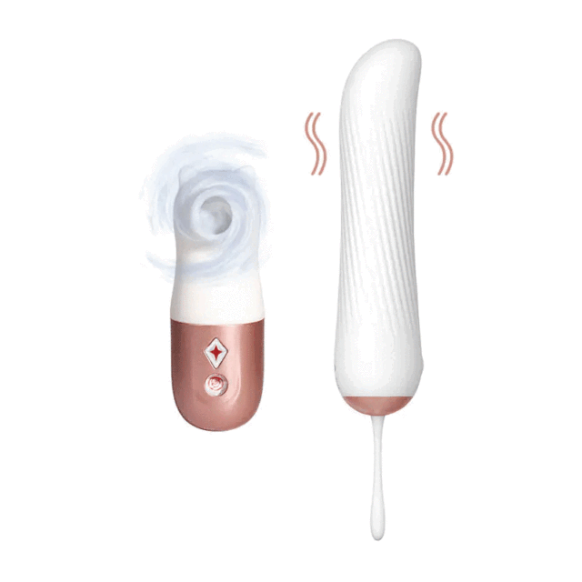 WOWYES Cute Bear Heating 2 in 1 Thrusting Sucking for Women Sex Toys Clitoral and G Spot Stimulation