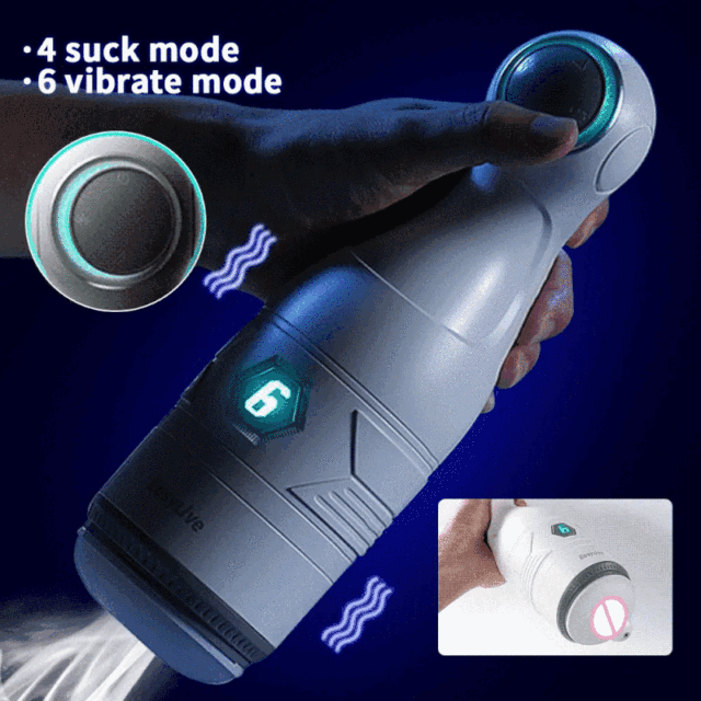 EasyLive6 NO6 Pro Automatic Masturbation Cup 4 Suction and 6 Vibration Mode for Male Stroker