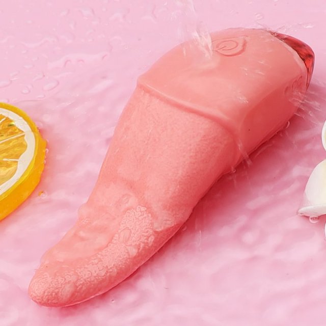 Intimate Toys Licking Flirting Tongue Vibrator with 10 Speed Vibration for Women G Spot Vaginal Stimulator