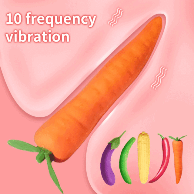 Veggie Carrot Vibrator Sex Products G-spot Vaginal Stimulator Female Masturbator Nipple Clitoral Massager Erotic Sex Toys for Women