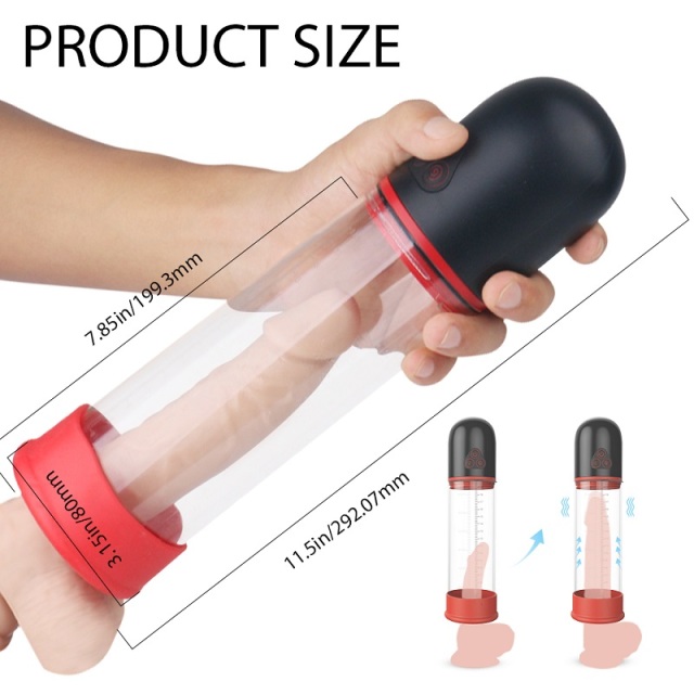 S193 Pro Air Automatic Penis Pump with 9 Frequency Vibration and 3 Sucking Mode for Men Enlargement