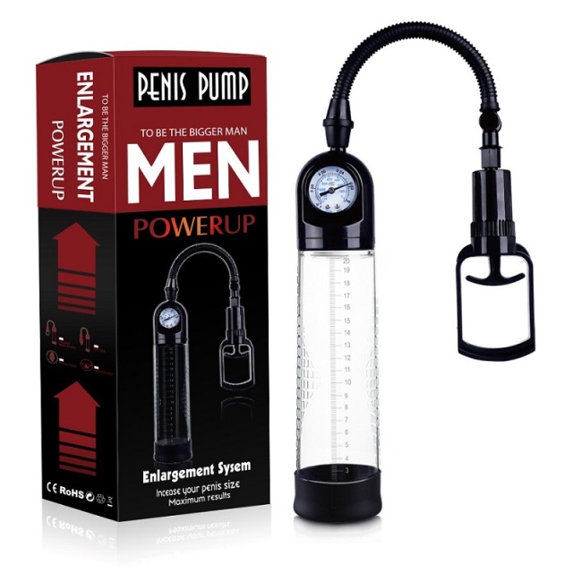 K928 Penis Pump with Trigger Grip & Air Gauge for Men Male Erection Penis Size Enlargement