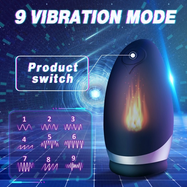 S329 Automatic Heating Male Sucking Masturbator Cup For Men Masturbating with 9 Vibration Mode